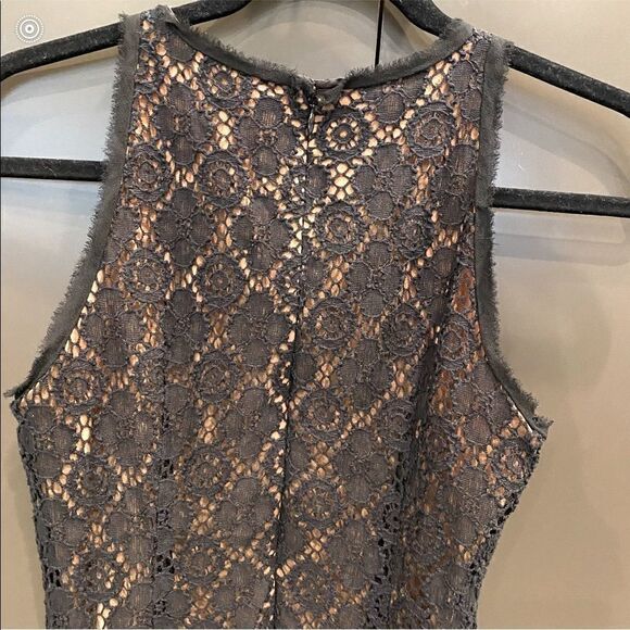 Vince navy blue lace midi dress size 4 - Picture 5 of 6